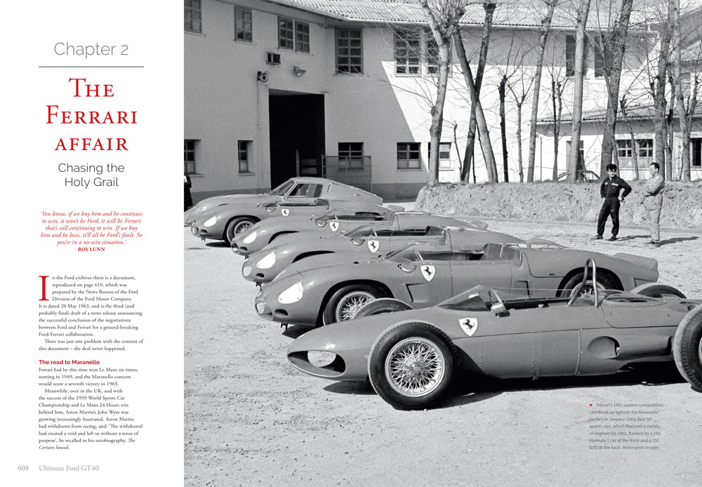 Ferrari's 1962 competition cars at Maranello factory
