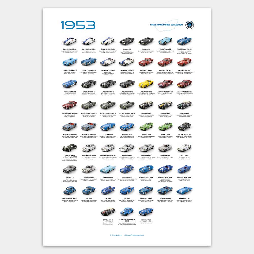 Le Mans Model Collection 1953 print