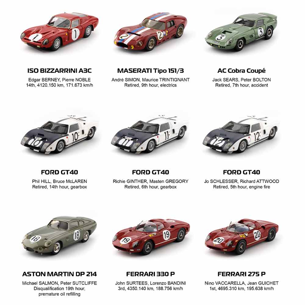 Le Mans Model Collection cars 1964