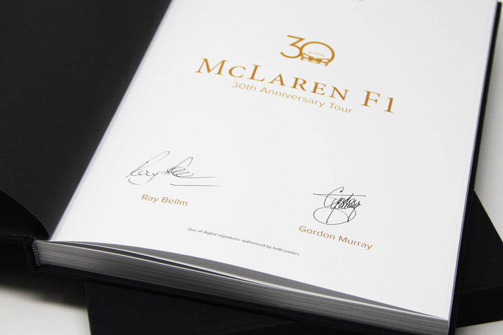 Signed McLaren Anniversary book