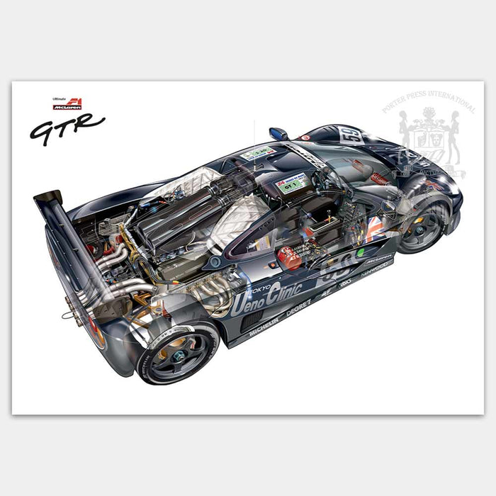 McLaren F1 GTR Cutaway