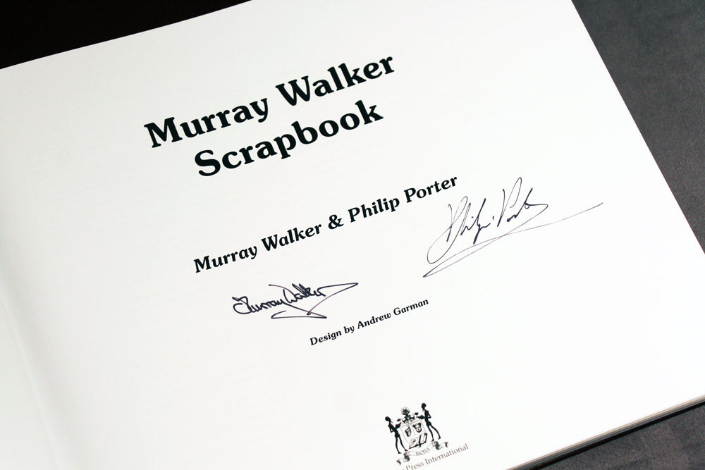 Murray Walker signed book