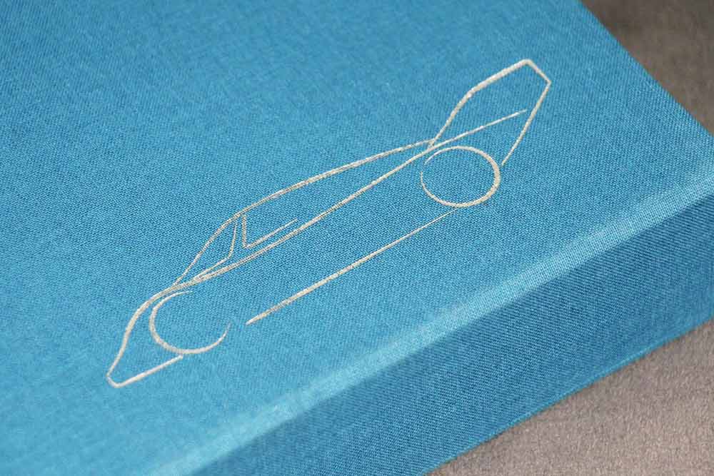 Porsche Group C book binding detail