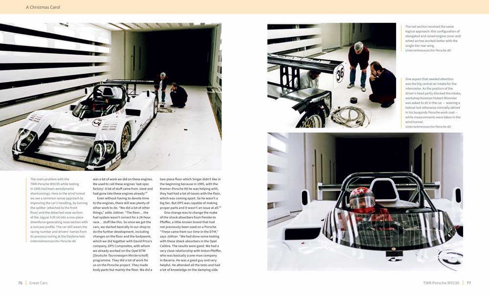 TWR Porsche in wind tunnel