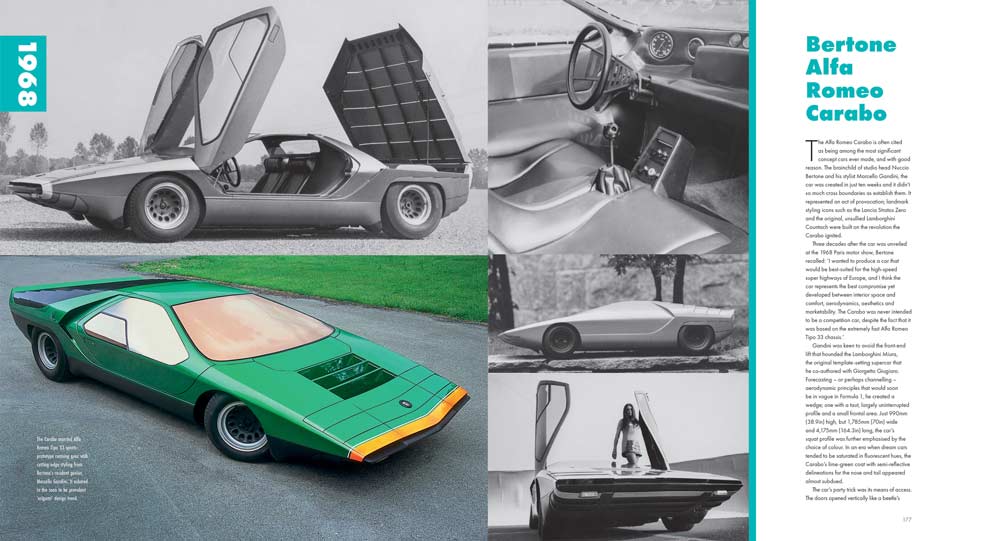 1960s car Bertone Alfa Romeo Carabo