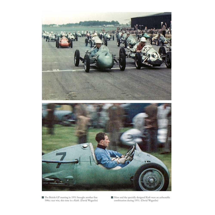 Stirling Moss at the British Grand Prix, Kieft car
