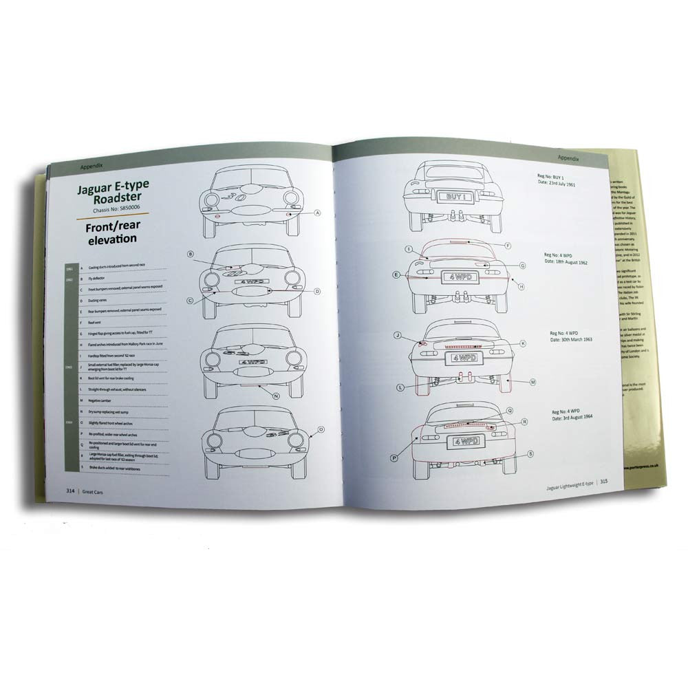 Jaguar Lightweight E-type 4 WPD technical drawings