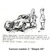 Motoring art cartoon - classic XK