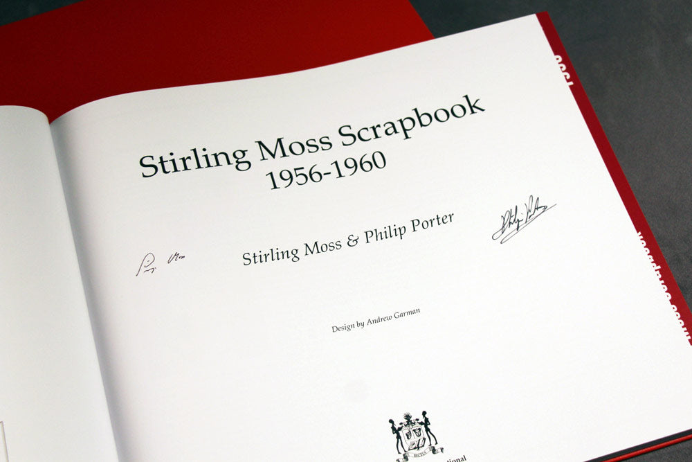 Stirling Moss signed book