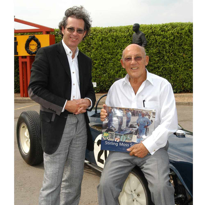 Stirling Moss at Mallory Park Race Circuit