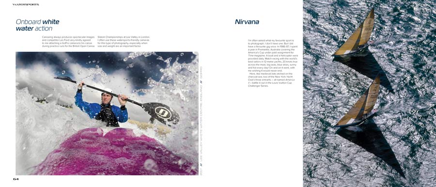 GoPro photo on canoe