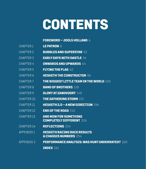 Contents Hesketh book