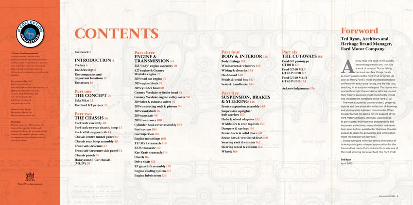 GT40 contents page