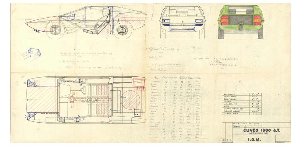 Cuneo 1300 GT drawing