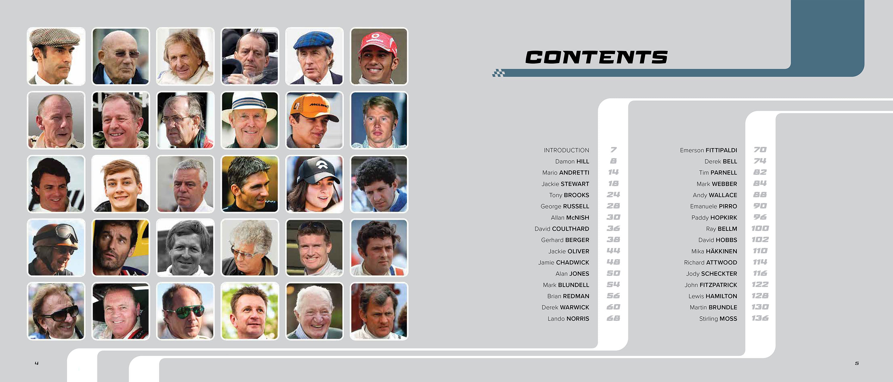 Book on racing drivers