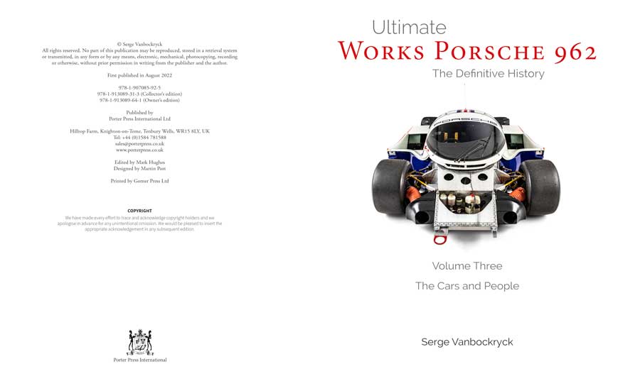 Porsche book by Serge Vanbockryck