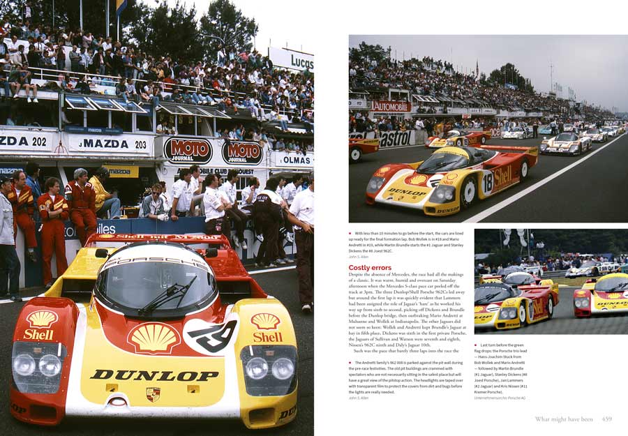 Porsche 956s and 962s on the grid