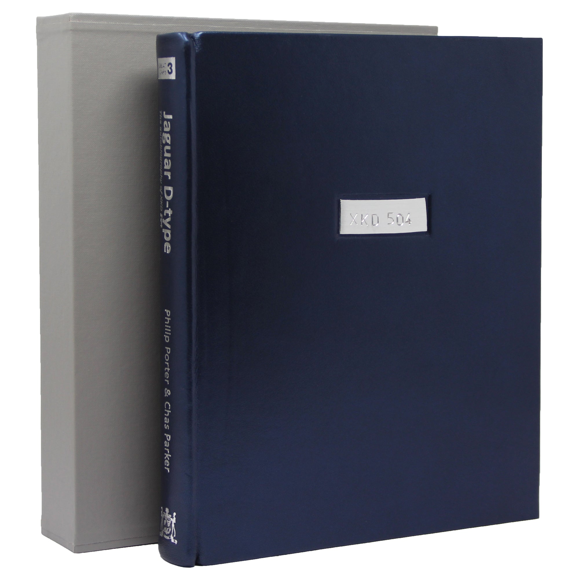 Leatherbound Jaguar D-type book