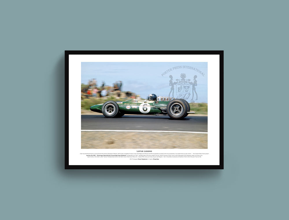 Lotus racing car print