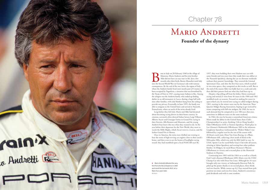 American racing driver Mario Andretti