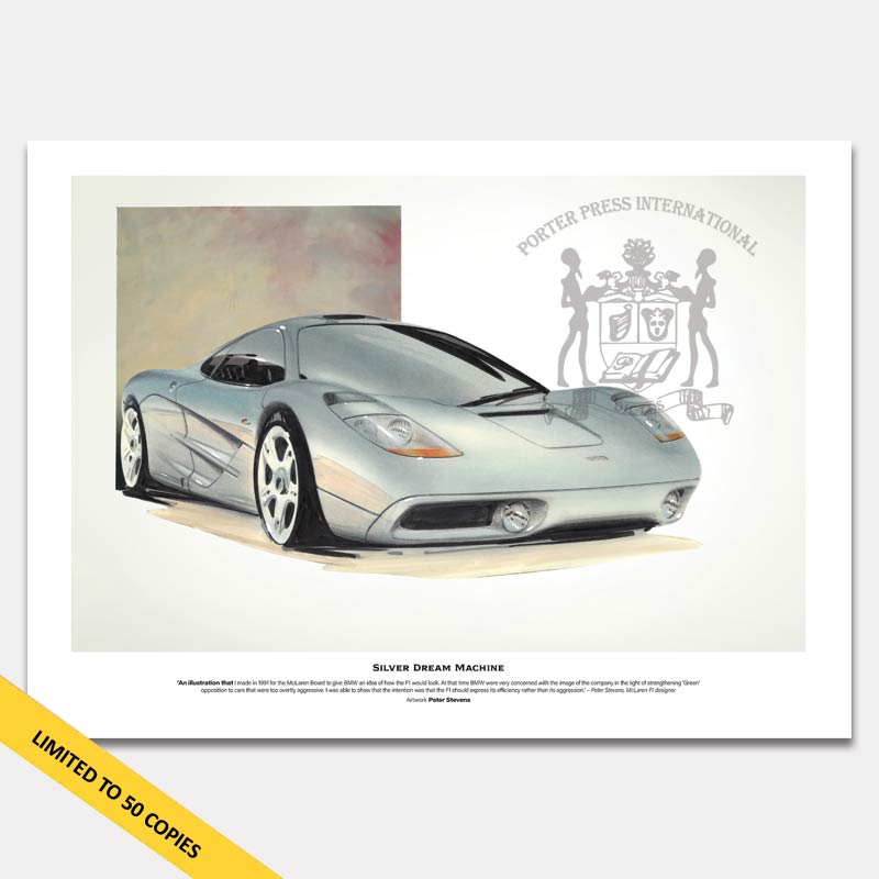 McLaren F1 design sketch