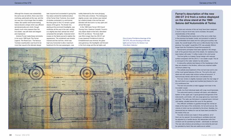 Pininfarina drawing of 250 GTE