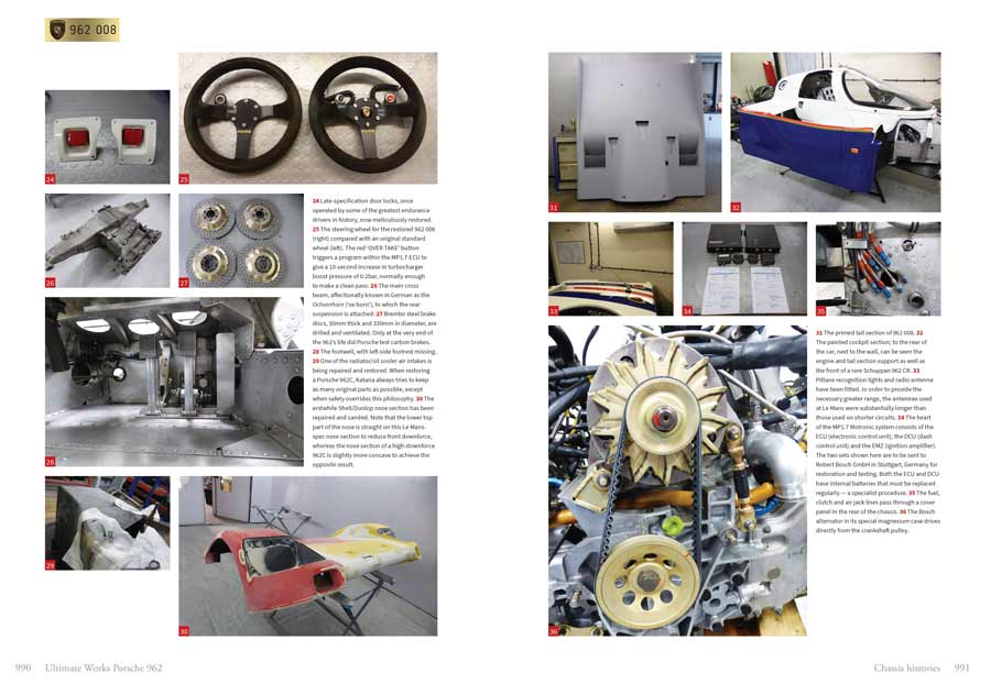 Works Porsche 962 parts