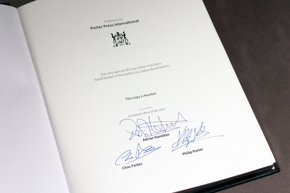 Signed by Chas Parker, Adrian Hamilton and Philip Porter