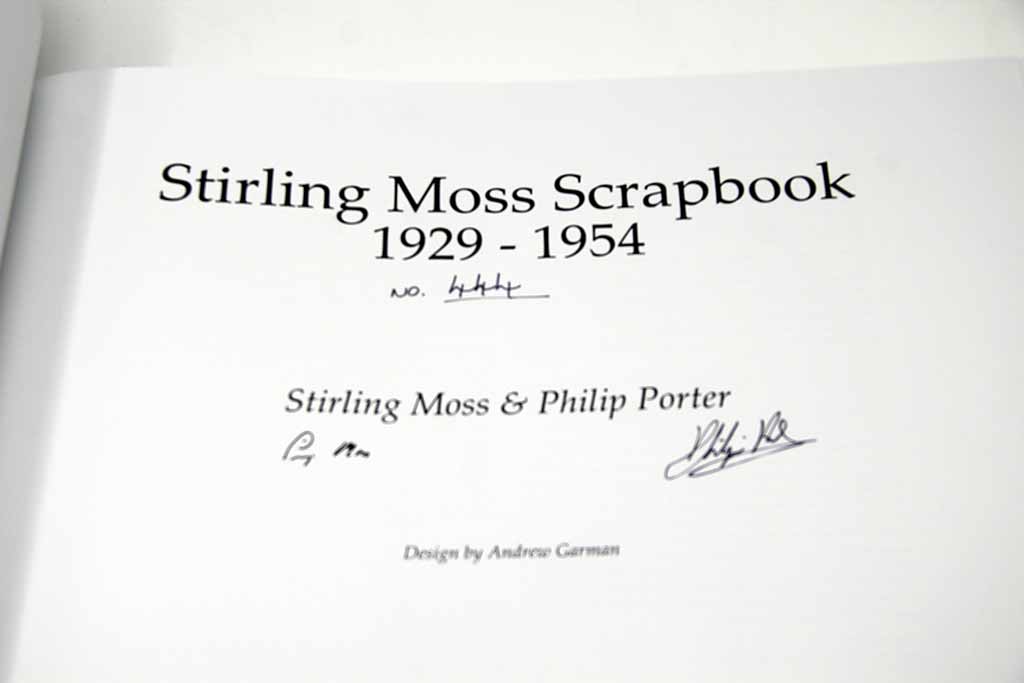 Sir Stirling Moss signature