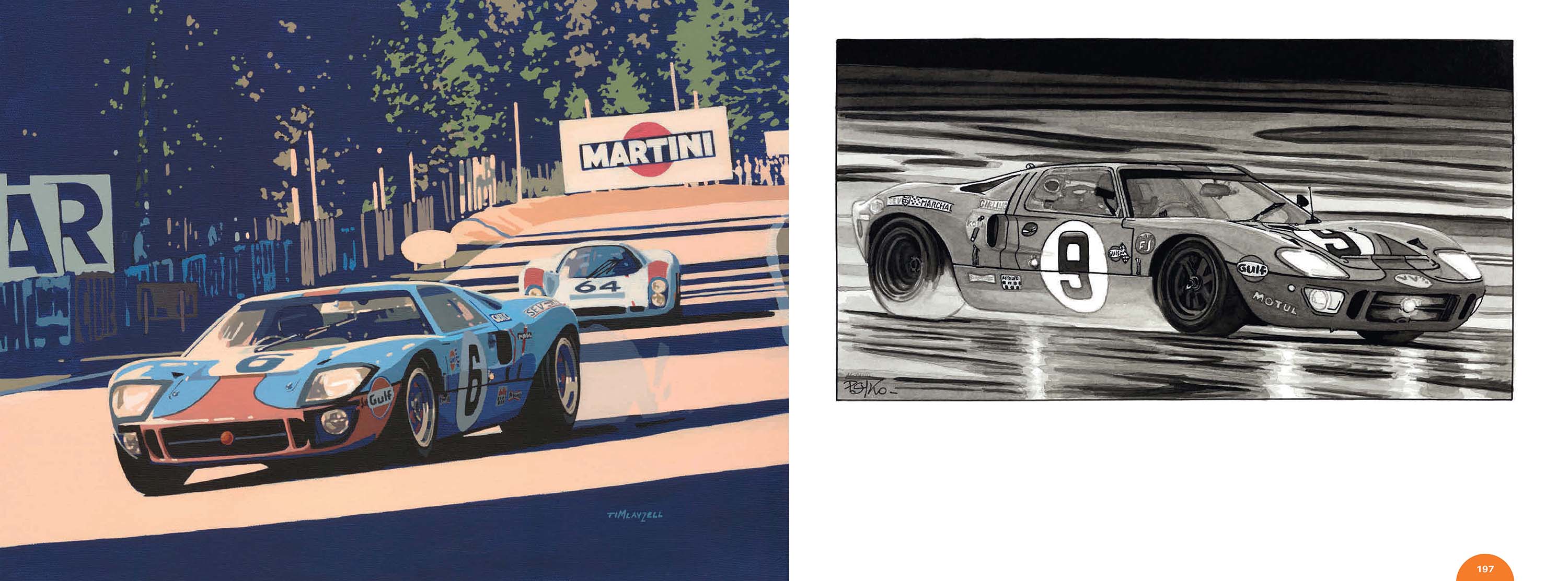 Automotive art by Tim Lazell